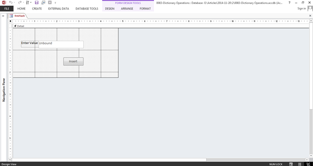 How to use Dictionary in Microsoft Access 2010 Fig 1.1